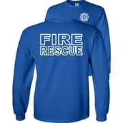 Fire Rescue Long Sleeve Shirt Fire Department Duty Firefighter