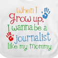 thumbnail image 4 of Inktastic Journalist Like Mommy Boys or Girls Baby Bib, 4 of 4