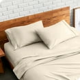 thumbnail image 3 of Bare Home Pillowcase Set - Premium 1800 Collection - Double Brushed - Ultra Soft - King Size, Sand, 4 Count, 3 of 8