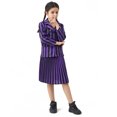 thumbnail image 1 of KAWELL Filles Wednesday Addams Costume Academy Uniforme pour Enfants Halloween Cosplay Tenue, 1 of 2