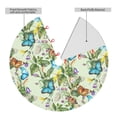 thumbnail image 6 of Cauagu 30" Christmas Tree Skirt Meadow Plants And Butterflies Pattern Christmas Tree Decorations Tree Mat for Xmas Decorations Occasion Holiday Home Decor -30", 6 of 7