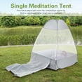 thumbnail image 6 of M Buder Outdoor Mosquito Net Meditation Camping Tent Single Sit-in Free-Standing Shelter Cabana Gray 51.2 Inches, 6 of 7