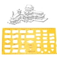 thumbnail image 1 of Modèle de Dessin, Modèle de Dessin Architectural Durable Multifonctionnel Règle Géométrique Creuse, 1 of 8