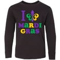 thumbnail image 3 of Inktastic I Love Mardi Gras Long Sleeve Youth T-Shirt, 3 of 5