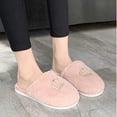 thumbnail image 5 of uublik Fuzzy Slippers for Women Memory Foam House Slippers Indoor Outdoor Cozy Plush Closed Toe House Shoes, Pink, 5 of 7
