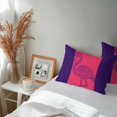thumbnail image 6 of Pink Navy Blue Flamingo Lumbar Pillow Covers 20x12 Inch Set of 2, Summer Beach Coastal Modern Art Waterproof Outdoor Pillow Covers, Decorative Cushion Pillowcases for Couch, Sofa, Bed, Garden, Patio, 6 of 9