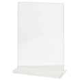 thumbnail image 3 of HUBERT® Acrylic Sign Holder with T-Base Vertical - 5"L x 7"H, 3 of 3