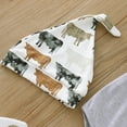 thumbnail image 5 of Infant Boys Girls Short Sleeve Romper Bodysuit Cartoon Cow Printed Pants Hat Outfits Sets Boy Dailywear, 5 of 7