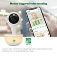 thumbnail image 3 of LeapFrog LF815-2HD 1080p WiFi Remote Access 2 Camera Video Baby Monitor with 5” High Definition 720p Display, Night Light, Color Night Vision, (White), 3 of 9