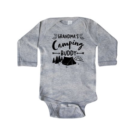 

Inktastic Grandmas Camping Buddy Gift Baby Boy or Baby Girl Long Sleeve Bodysuit