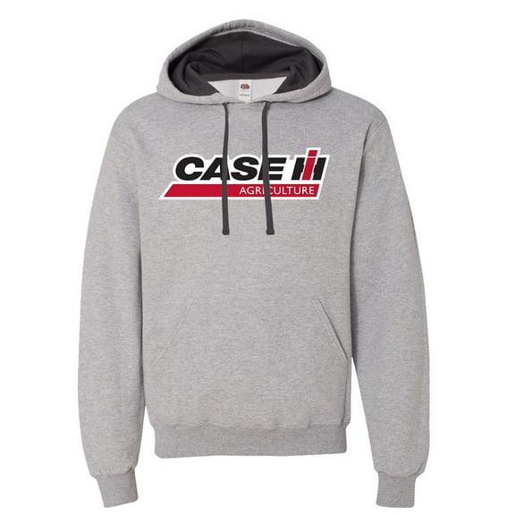 Case IH Agriculture Logo - Men's Pullover Hooded Fleece Sweatshirt