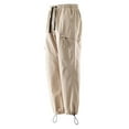 thumbnail image 6 of Men's Pants Casual Daily Outdoor Beach Lightweight Breathable Pants Casual Pants for Men Khaki L, 6 of 7