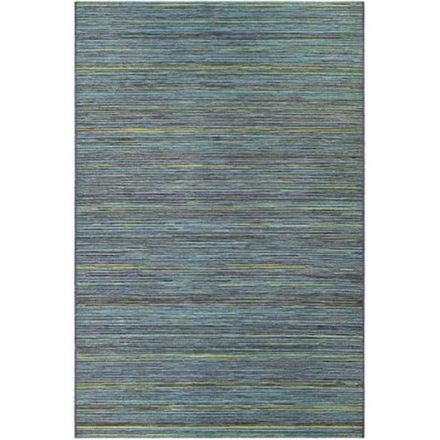Couristan 14070020023710U 2 Pi 3 Po x 7 Pi 10 Po Cape Hinsdale Rug&44; Sarcelle & Cobalt