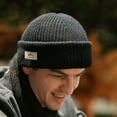 thumbnail image 3 of Sombrero tejido Golovejoy Gorro cálido de invierno para hombre, gorro de algodón de punto grueso para exteriores, gorro para clima frío, esquí, senderismo, correr, 3 of 5