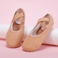 thumbnail image 6 of TFEOQRY Ballet Shoes for Girls Soft Sole Non Slip Elastic Straps Canvas Dance Slippers, 6 of 9