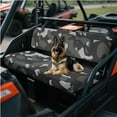 thumbnail image 2 of Yuyamidu Gray Camouflage UTV Seat Cover Camo UTV Bench Seat Cover Universal for Kawasaki Mule 4000 4010 4x4 Comfortable Breathable Cushion Covers with Elastic Edge, 2 of 7
