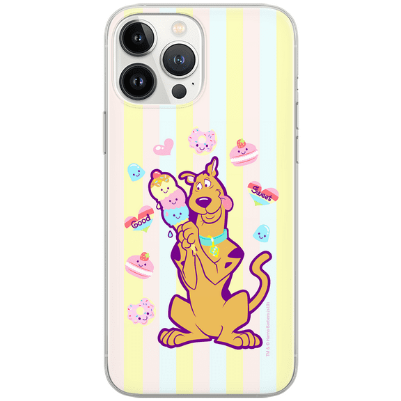 Mobile phone case for Apple IPHONE 12 / 12 PRO original and officially Licensed Scooby Doo pattern Scooby Doo 004 optimally adapted to the shape of the mobile phone, case made of TPU