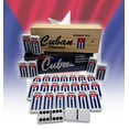 thumbnail image 3 of Domino Set PRK 14 Cuban Double Six Tiles con caja de madera, 3 of 9