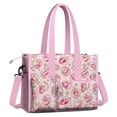 thumbnail image 2 of Teacher Tote Bag,Strawberry Princess Pattern Teacher Utility Tote Bag,Large Work Tote Bags for Women with Multiple Pockets,Top Zipper Closure,13.8x10.6x6.7 Inch, 2 of 5