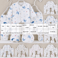 thumbnail image 3 of KPOPLK New Born Baby Layette Gift Set 5 Piece Cotton Girl Boy Clothing and Essentials Accessories 0 3 Months(0-3 Months,Light Blue), 3 of 5