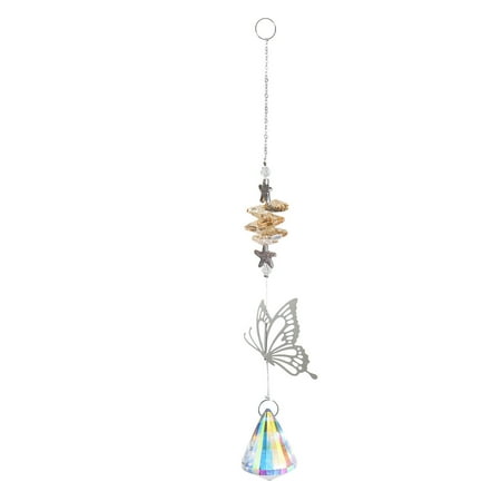 

Butterfly Crystals Suncatcher Hanging Suncatchers Beads Colorful Chandelier Pendant Wall Hanging Tree Window Lovebird Eggs