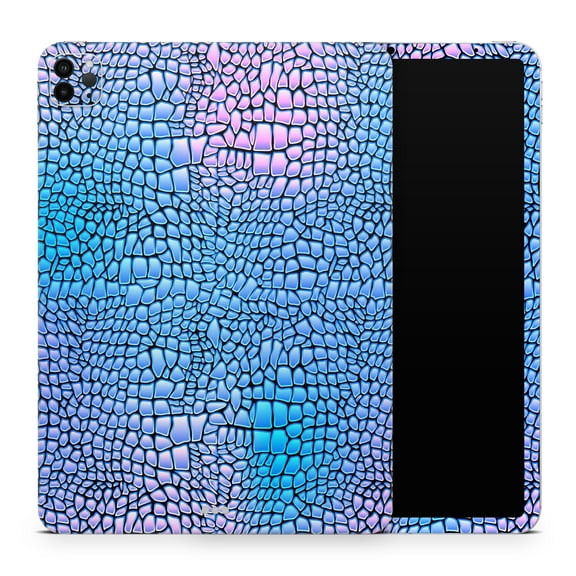DesignSkinz Neon Vibrant Snake Skin Pattern Full-Body Skin Decal Wrap Cover for iPad (A1219/A1337)