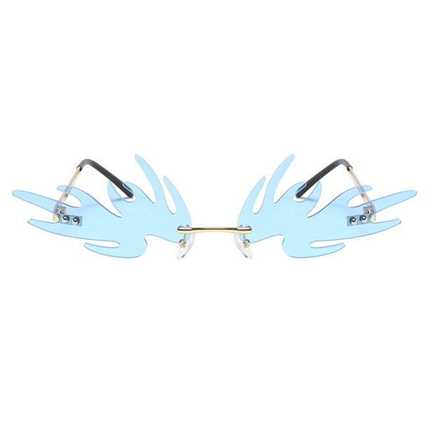 Gafas de sol montura para mujer azul Sunnimix Gafas de sol de llama de moda