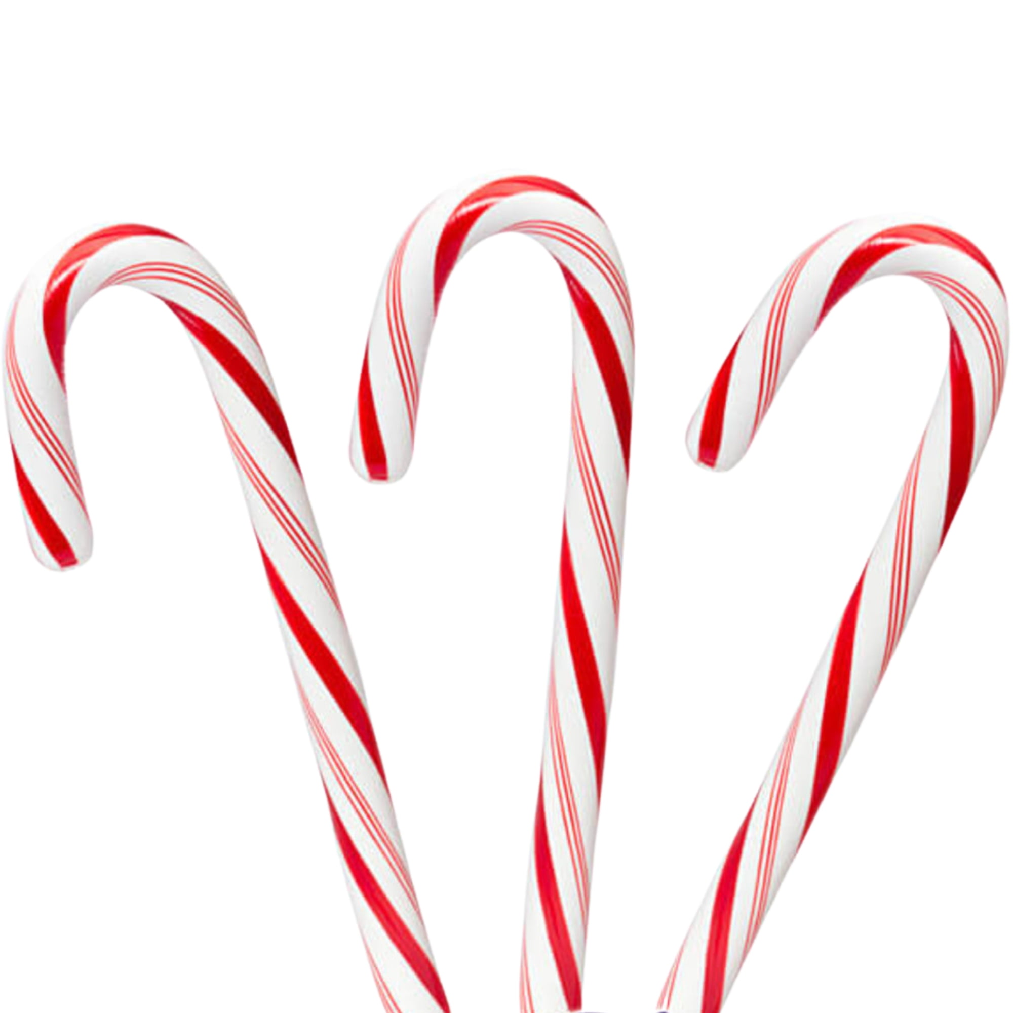Red & White Jumbo Candy Canes Peppermint Flavor 8in Classic Hard Candy