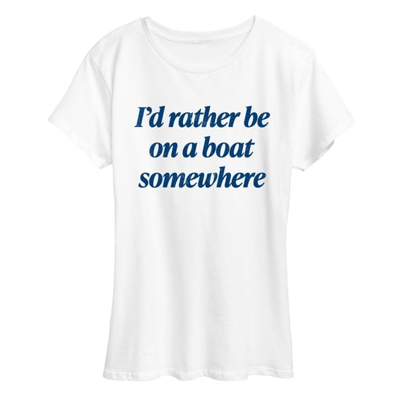 Instant Message - On Boat Somewhere Women's Short Sleeve Graphic T-Shirt
