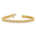 thumbnail image 3 of Primal Gold 14 Karat Two-Tone AA Diamond Tennis Bracelet, 3 of 5