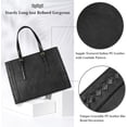 thumbnail image 7 of Laptop Bag for Women Waterproof Lightweight 15.6 Inch Leather Laptop Tote Bag Large Women Briefcase Professional Business Office Computer Work Bags Shoulder Handbag Black, 7 of 7