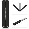thumbnail image 3 of Afilador de cuchillos de grano 400/600, piedra de afilar de diamante plegable de doble cara, ideal para exteriores, camping, jardín, cocina, color negro., 3 of 5