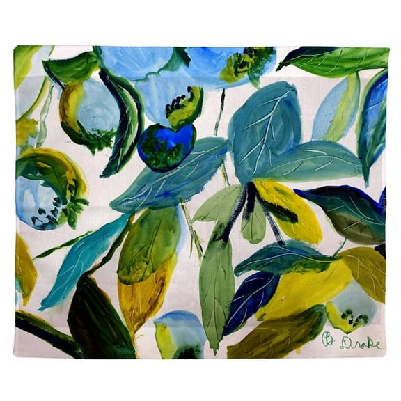 Betsydrake TP1158 24 x 30 in. Betsys Blueberries Wall Hanging