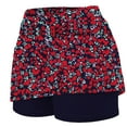 thumbnail image 3 of Jacenvly New Skirt with Shorts Plus Size Fashion Print Mini Skorts with Pocket Elastic Waist Mid Waisted Skin-Friendly Skorts for Woman, 3 of 4
