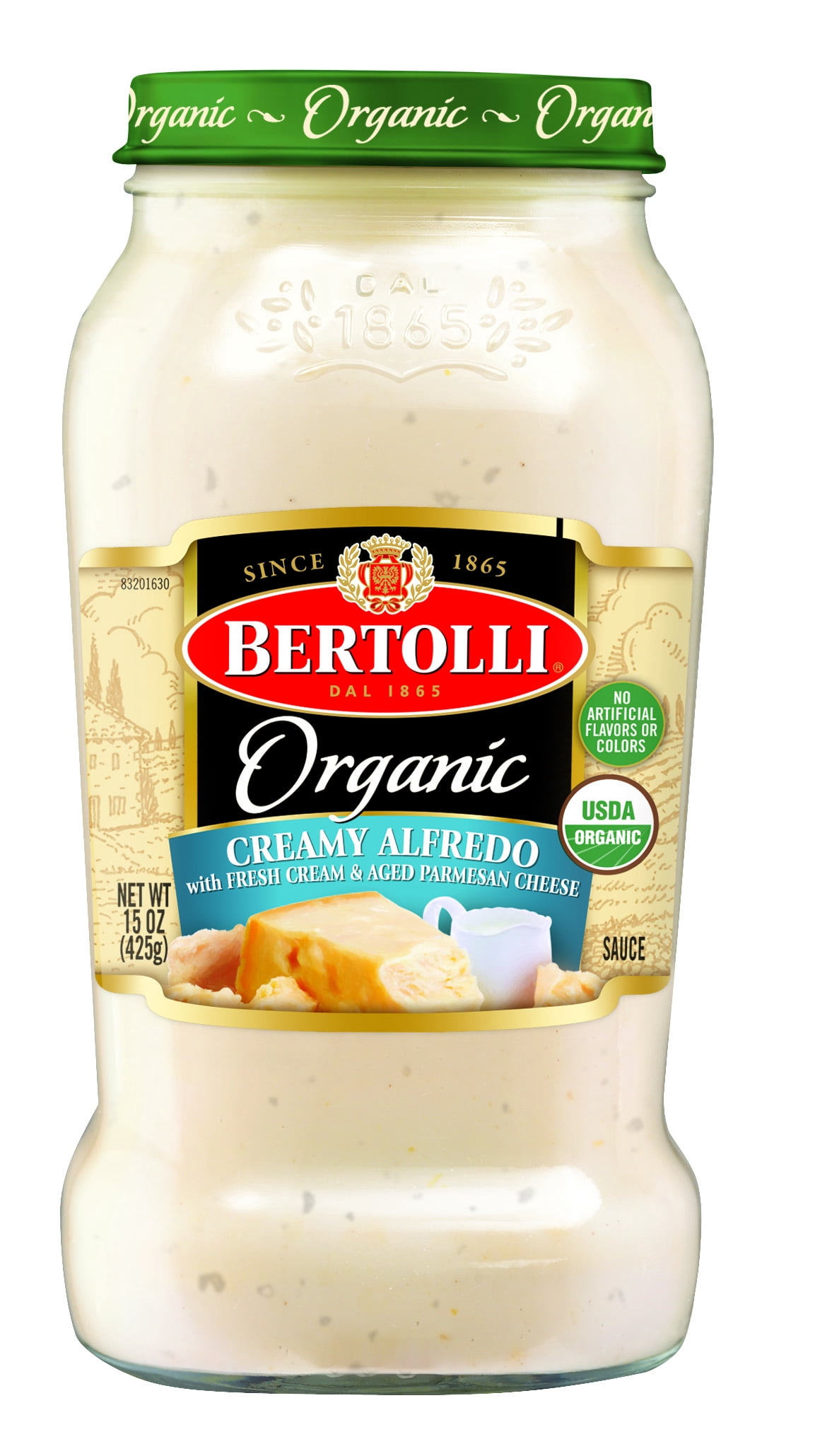 Bertolli Organic Creamy Alfredo Sauce With Aged Parmesan Cheese 15 Oz Walmart Com