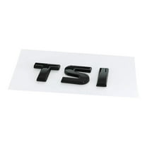 3D ABS Chrome Black Logo TSI Emblem Letters Car Trunk Badge For TSI Sticker Accessories