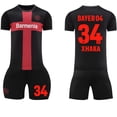 thumbnail image 1 of Bayer Leverkusen Home Soccer Set 2324 Bundesliga No. 34 Kids Jersey Set Adult S（165-170cm） NO.34, 1 of 5