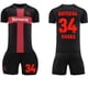 thumbnail image 1 of Bayer Leverkusen Home Soccer Set 2324 Bundesliga No. 34 Kids Jersey Set Adult XS（160-165cm） NO.34, 1 of 5