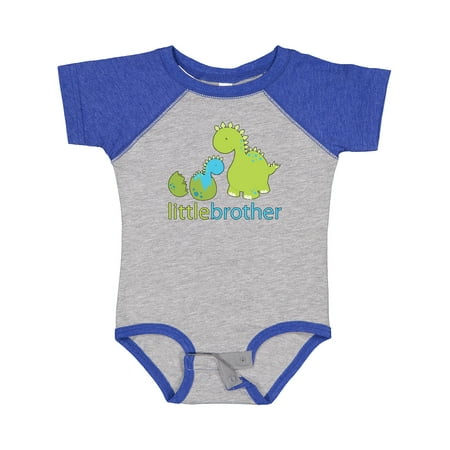 

Inktastic Dinosaur Little Brother Green Gift Baby Boy Bodysuit