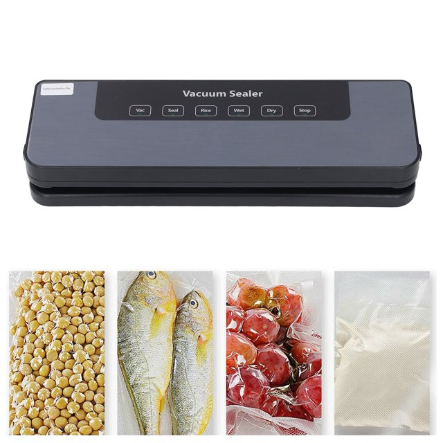 Máquina Selladora Al Vacío, Ahorro Automático, Potencia De Succión De 80kpa, Almacenamiento De Alimentos Con 5 Bolsas Grandes Y 5 Pequeñas, Modo Seco Húmedo