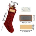 thumbnail image 3 of Personalized Christmas Stockings, Cable Knit Stocking, Christmas Decorations for Goodie Bags Gift Fireplace, Xmas Tree Stocking Ornaments for Holiday Family Friends, 1 Pcs, 18x6", 3 of 5