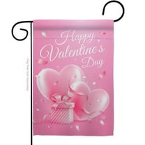 Ornament Collection 13 x 18.5 in. Valentines Gift Garden Flag with Spring Double-Sided Decorative Vertical House Decoration Banner Yard