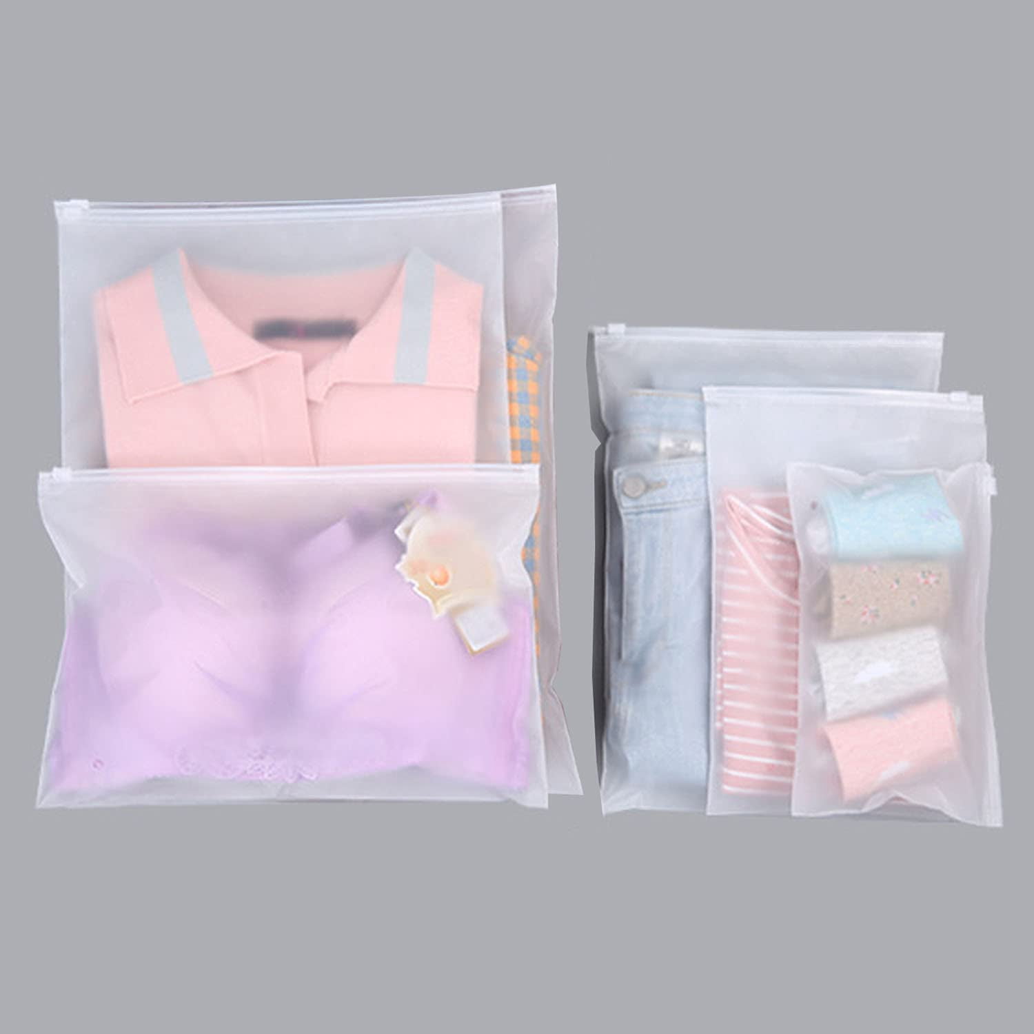 15 Pièces Sacs De Rangement De Voyage, Sac Zipper Organisateur De Bagages Seal P