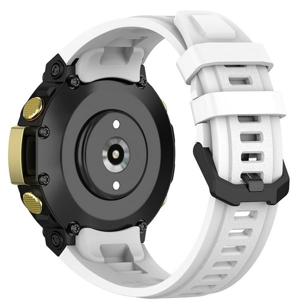 Correa de reloj de silicona con correa de reloj de herramientas para Amazfit T-Rex 2 A2169 (blanco) Likrtyny Para estrenar
