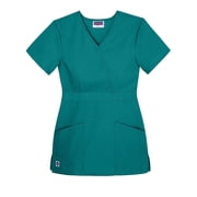 Sivvan Womens Scrub Set - Multi Pocket Cargo Pants & Stylish Mock Wrap Top