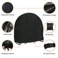 thumbnail image 4 of 40” Round Firewood Log Rack Hoop Cover Outdoor Waterproof Storage Sun Protector, 4 of 9