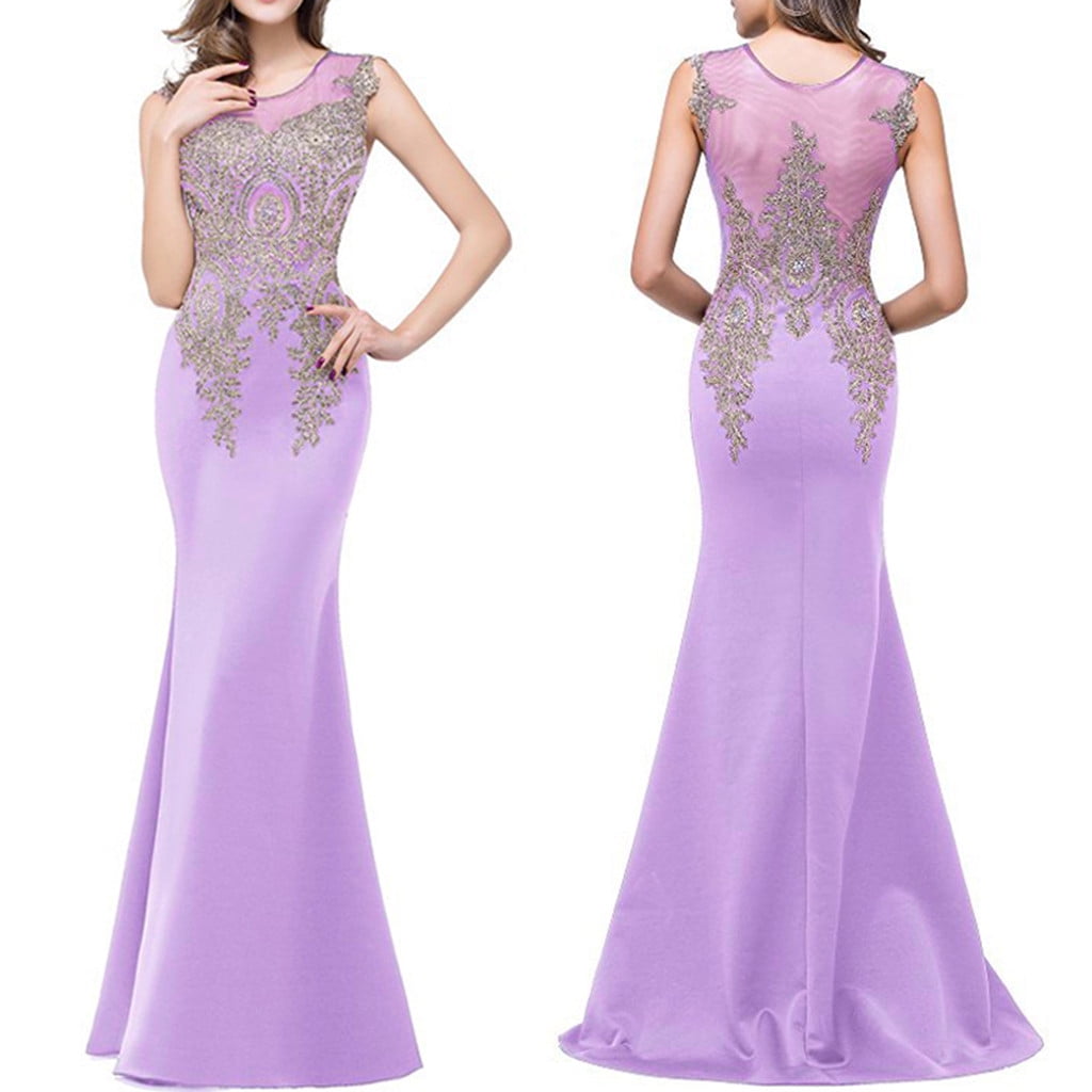 Women Long Evening Prom Dress Formal Party Ball Gown Bridesmaid Mermaid Beaded 