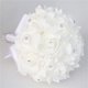 thumbnail image 5 of Ramos de boda para novia blanco, ramo de boda dama de honor, dama de honor sosteniendo flores para decoración de boda (marfil+blanco), 5 of 5