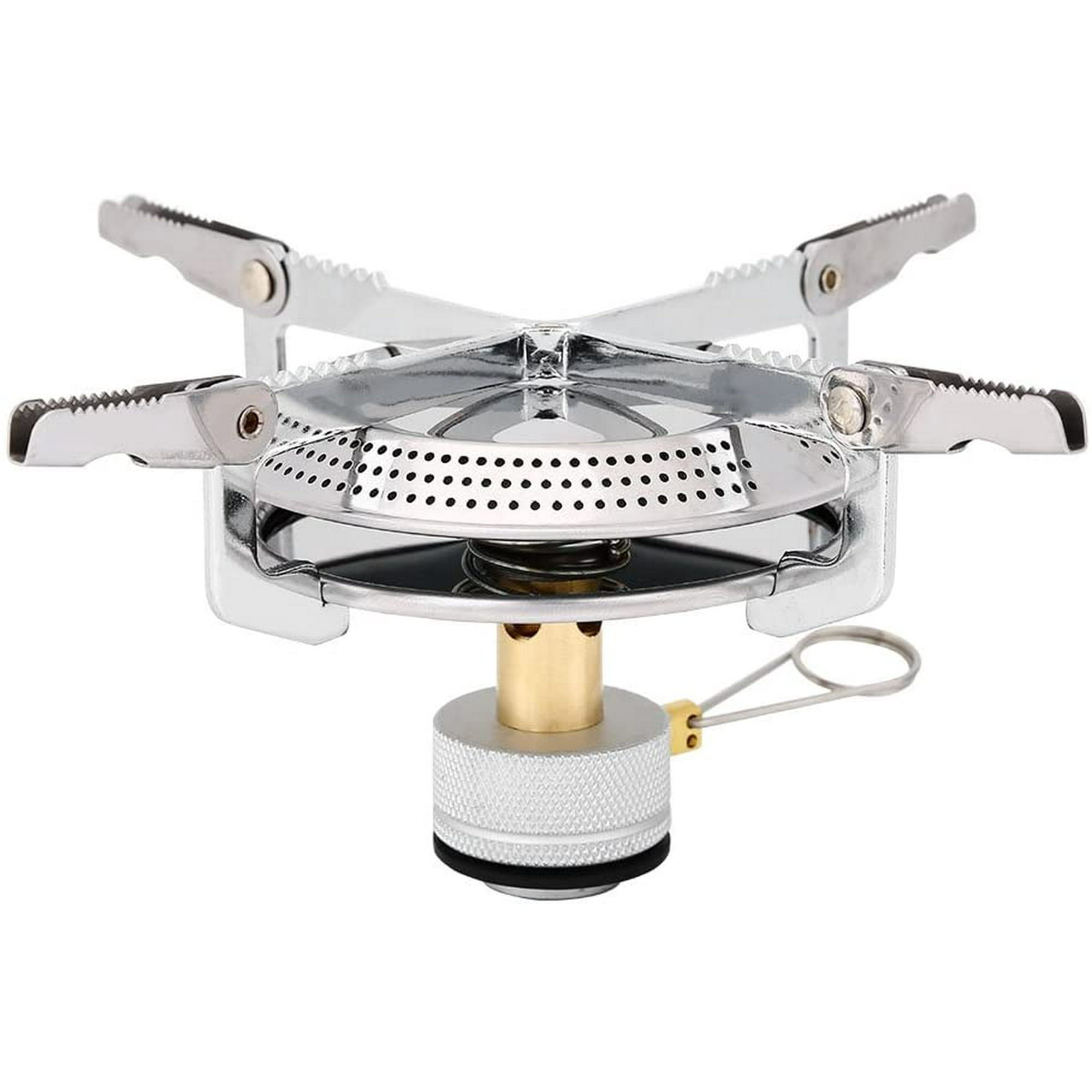 Supermandulit Mini Portable Camping Gas Stove Gas Stove Camping Stove Ultralight Foldable Backpack Windproof Stove Burner With Storage Bag For Hiking