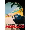thumbnail image 3 of Vintage Apple Collection 17x24 Black Modern Framed Museum Art Print Titled - Grandprix Automobile Monaco 1933, 3 of 5